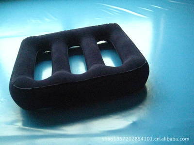 供應PVC充氣H形植絨枕 | 6P環保無毒，批發零售各種充氣枕圖片大全